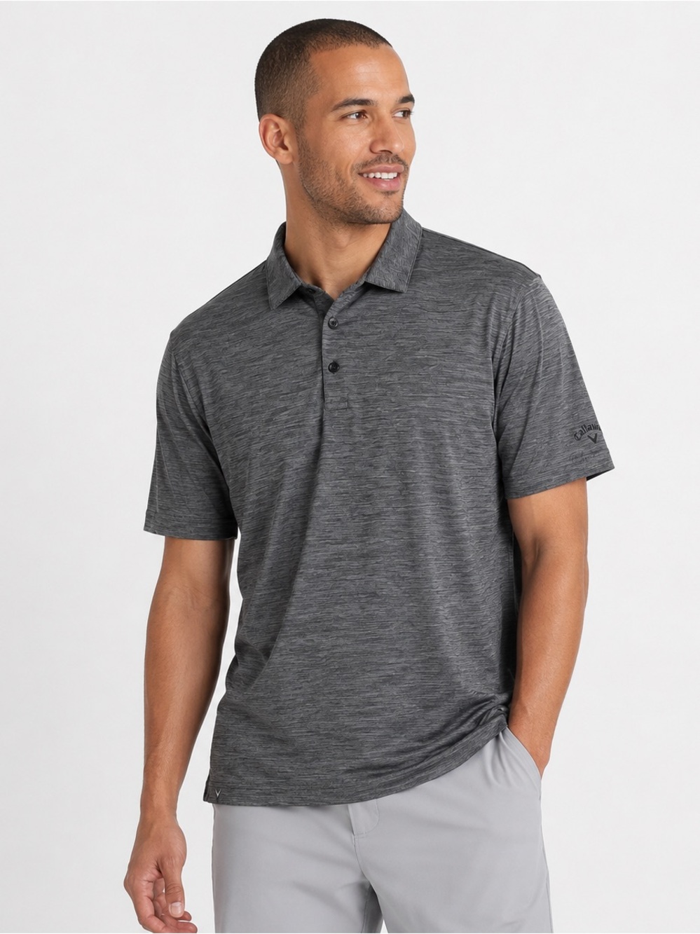 Callaway Opti-Dri Men’s XL Gray Heather Performance Golf Polo